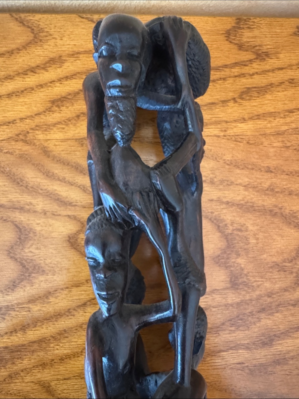 African Ebony Wood Sculpture-Tree of Life-Makonde Tribe - Picture 5 of 15